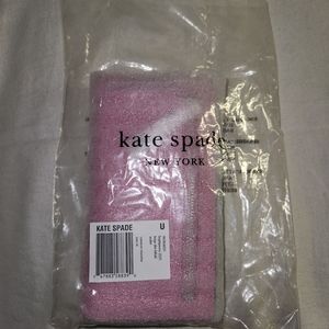 Kate Spade bright peony large slim bifold wallet